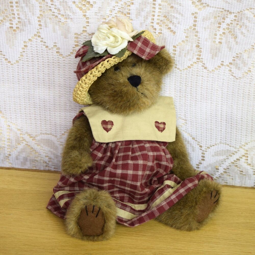 Boyd’s Bears Collectible Prudence Bearimore 1990-1998 12 inch Doll Cottage Plush